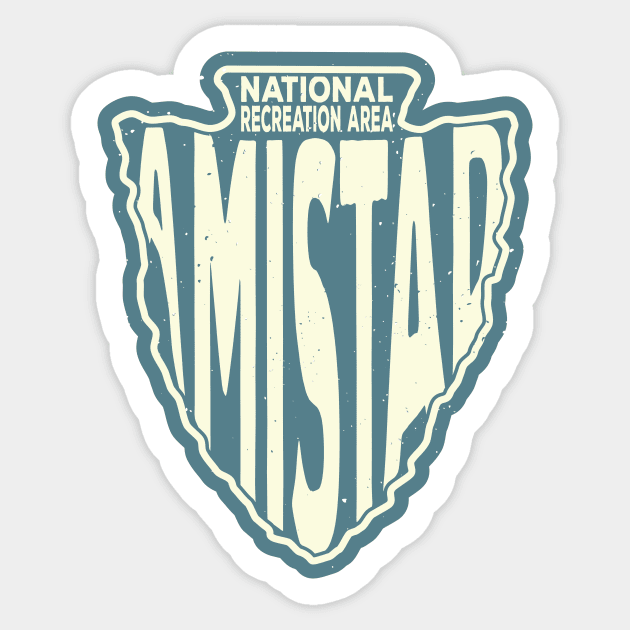 Amistad National Recreation Area name arrowhead  Sticker by nylebuss